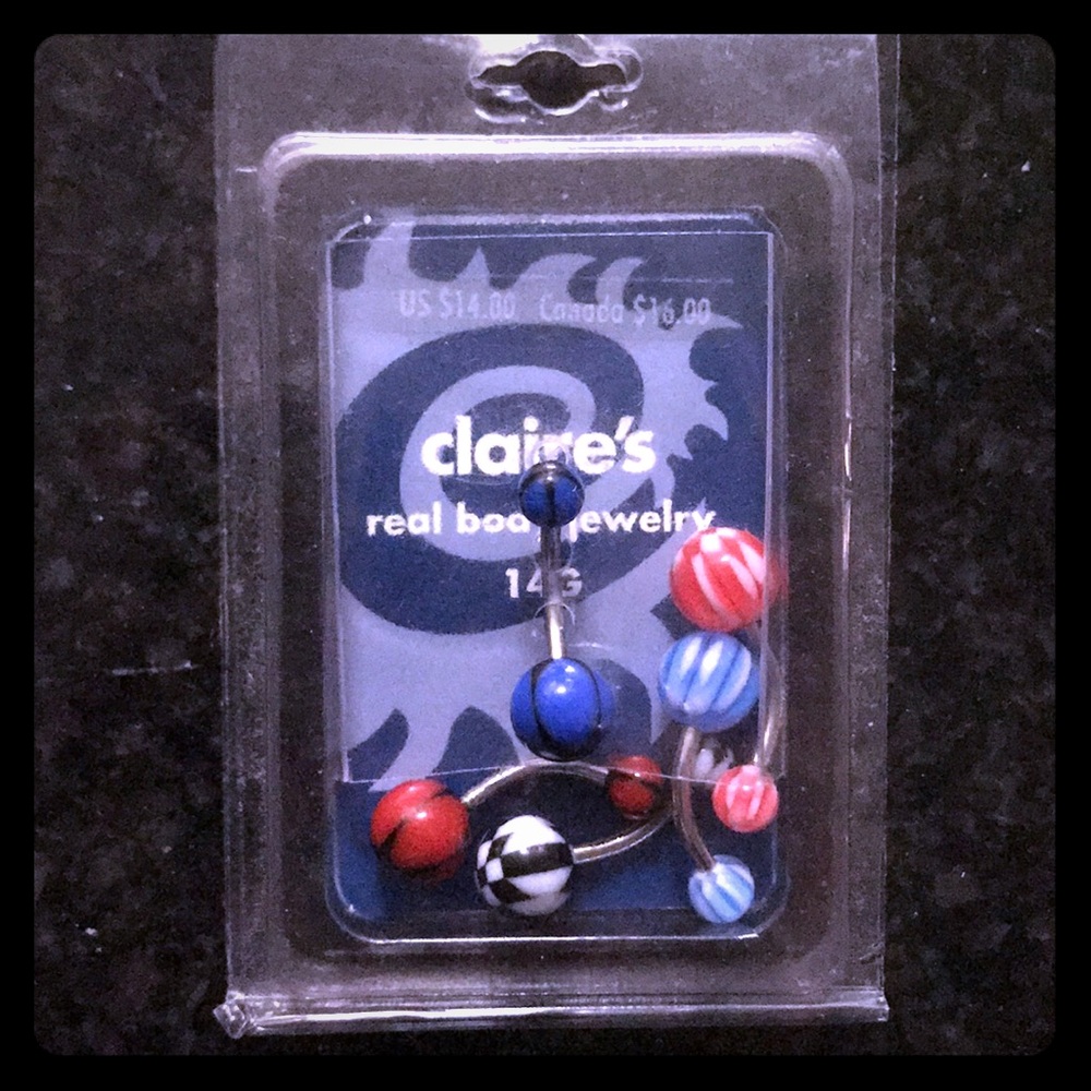 Brand New Claire’s belly button rings